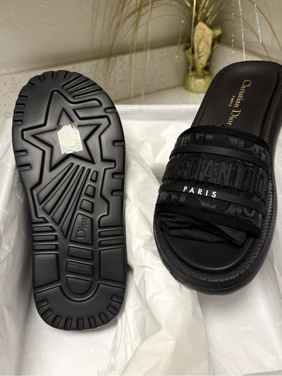 Dior Shoes - Christian Dior Black Dioriviera Dway Slide Sandals